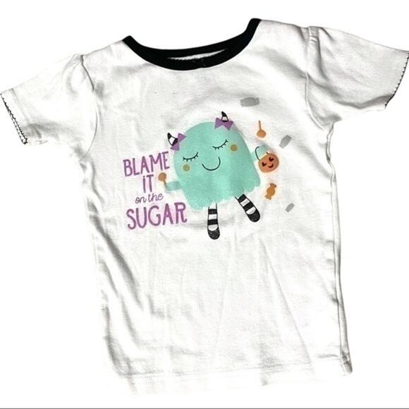 Carter’s Short Sleeve T-shirt Blame it on the Sugar Size 4T tee - Picture 1 of 8